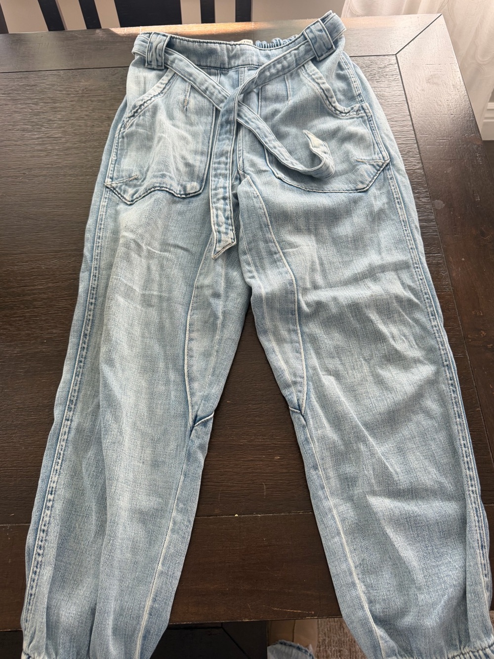 EUC Free People - We the Free Glitch Dropped pull on jeans - XS